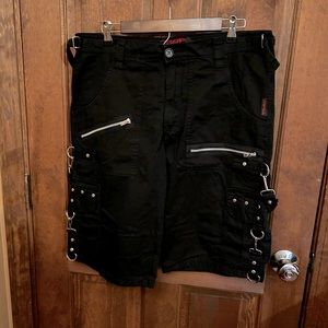 Tripp nyc black bondage shorts